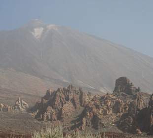 Wulkan el teide w oddali