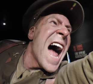 Man denkt man ist mitten im Krieg