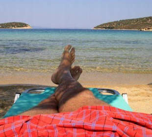 Urlaub am Sandstrand von Psakoudia