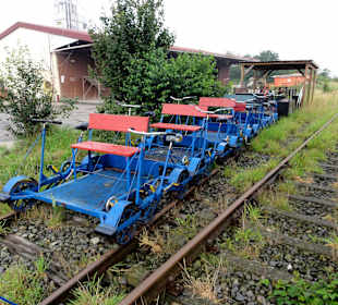 Draisinen am Start