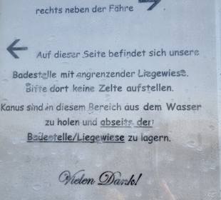 Information für Campingfreunde