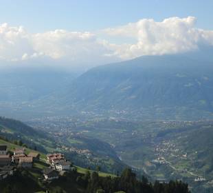 Die Sicht nach Meran