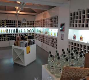 Verkaufsraum des Museums La Saga du Rhum