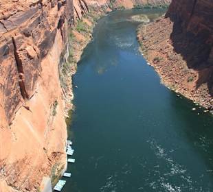 Colorado River nach dem Glen Canyon Staudamm