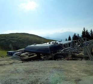 Auf der Abfahrt vom Kitzbüheler Horn