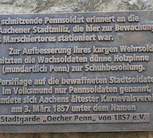 Hinweistafel zu Oecher Penn