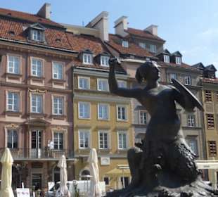 Die Warschauer Seejungfrau auf dem Altstadtmark