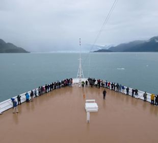 Anfahrt auf den Hubbard Gletscher