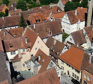 Blick vom Rathausturm auf die Altstadt