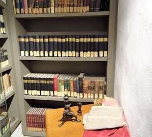 In der Bibliothek des Merkantilmuseums