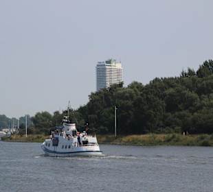 Die fjordartige Trave vor Travemünde