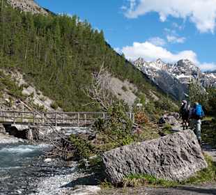 Wandern im Schweiz. Nationalpark
