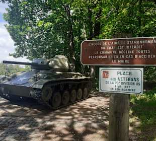Amerikanischer Panzer 1945 in Forbach
