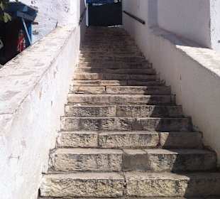 Treppen sieht man an jeder Ecke