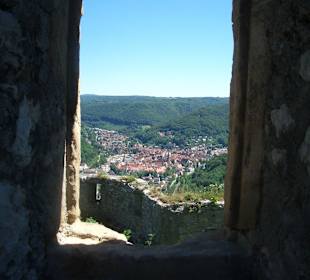 Ausblick auf Bad Urach von der Ruine