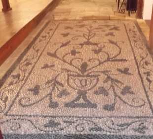 Mosaikteppich in der Pinakothek Mithymna