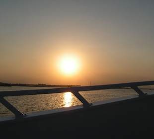 Sonnenuntergang nach der Delfin-Tour