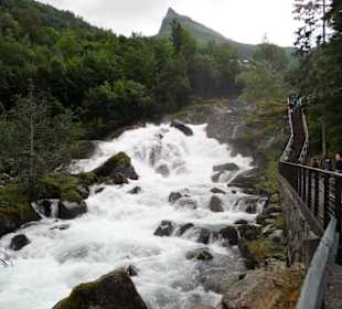 Wasserfall Geiranger Fjorde