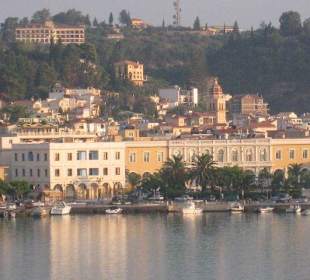 Blick auf Zakynthos Stadt