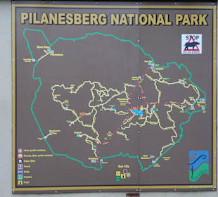 Karte Pilnaesberg