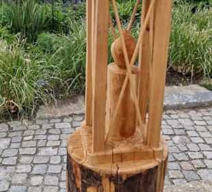 Holzlaterne direkt aus dem Stamm