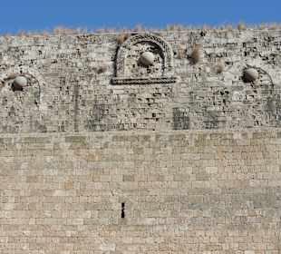 Rhodos - opevnění s příkopem