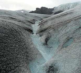 Ghiacciaio Myrdal crepaccio