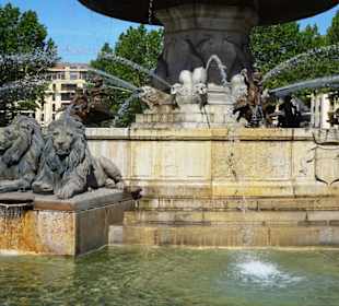 Details der Fontaine de la Rotonde