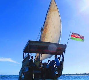 Dhow von hinten