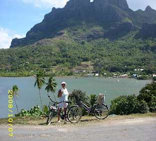 Radtour um die Insel Bora Bora