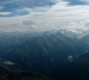 Blick vom  Gletscher