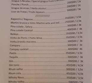 Café Criolo Getränke 