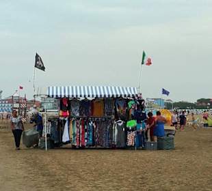 Verkauf am Strand
