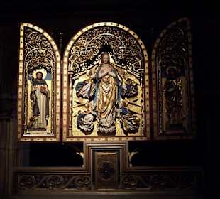 Vergoldetes Heiligenbildnis