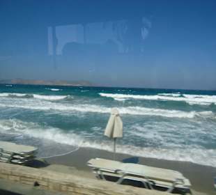 Sandstrand in der Nähe des Hotels Akti Dimis