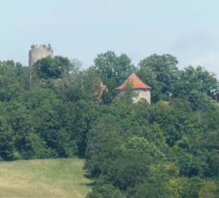Blick zur Ruine Burg Neuhaus