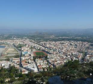 Blick auf die Neustadt von Nafplion