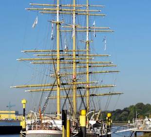 Das Schulschiff Deutschland an seinem Liegeplatz