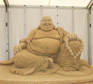 Sandskulpturen Festival " Welt der Wunder " 