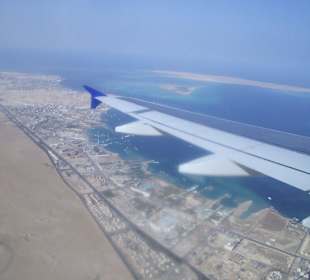 Anflug auf Hurghada