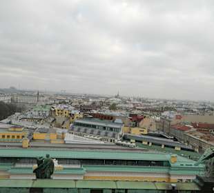 Widok na Petersburg z kolumnady sobora św. Izaaka