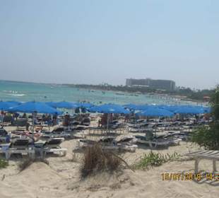 Sicht zum Makronissos Strand