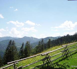 Berge um den Spitzingsee von der Gindelalm