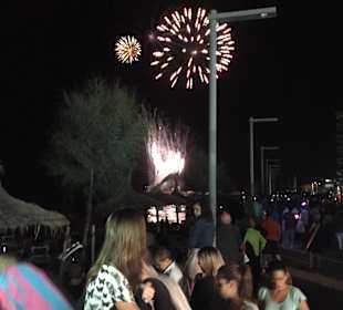 Feuerwerk an Maria Himmelfahrt an der Promenade
