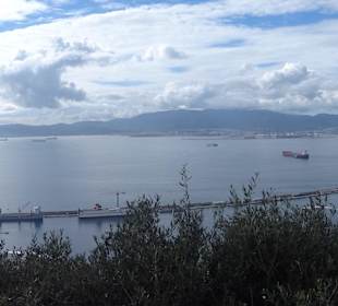 Panorama Straße von Gibraltar