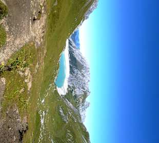 Aussicht auf den Lünersee vom Gafalljoch aus 