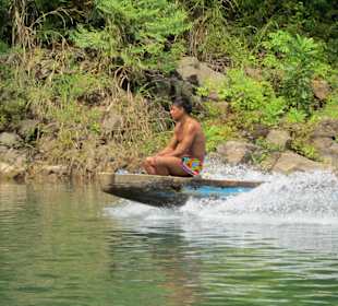 Auf dem Rio Gatun