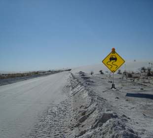 Wie im Winter - ist aber alles Sand