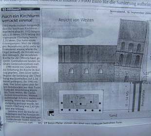 Infotafel vor der Kirche