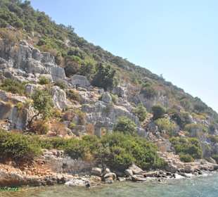 Kekova - versunkene Stadt im Mittelmeer